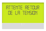 Écran Compteur Linky Attente Retour Tension