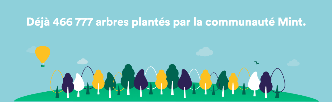 Nombre d'arbres plantés par la communauté Mint Energie en juillet 2021