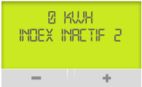 Écran Compteur Linky Index inactif