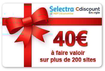 Bon d'achat Cdiscount Selectra : 40€