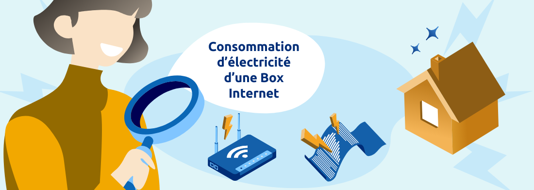 consommation électrique d'une box internet wifi