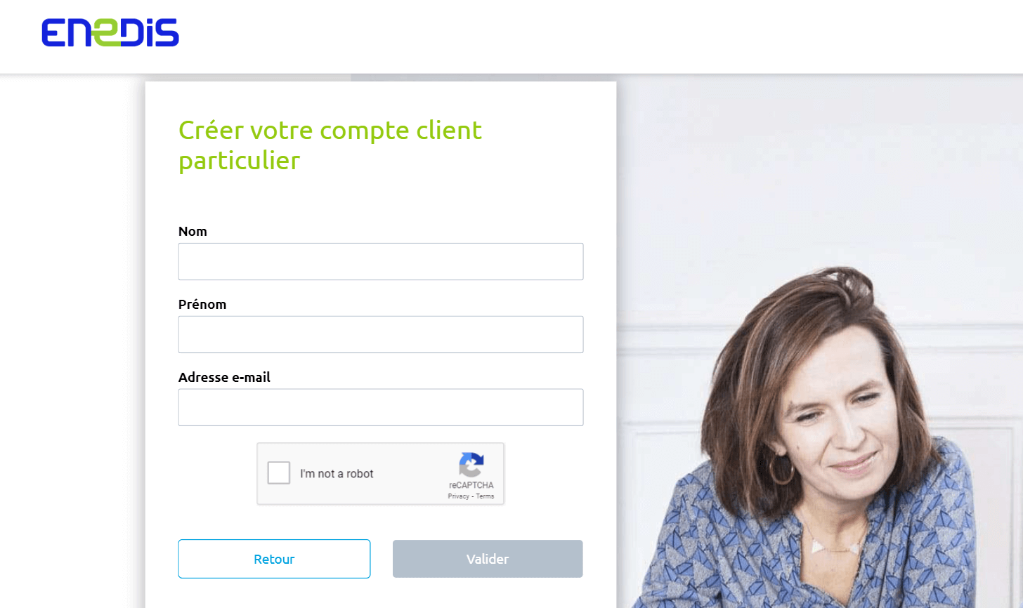 Création Mon Compte Enedis