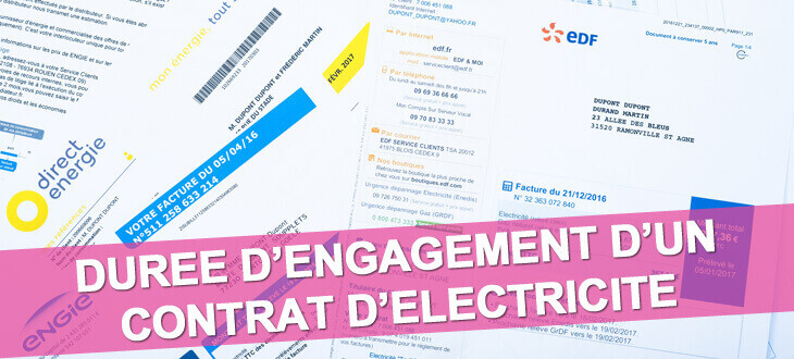 durée engagement contrat electricite