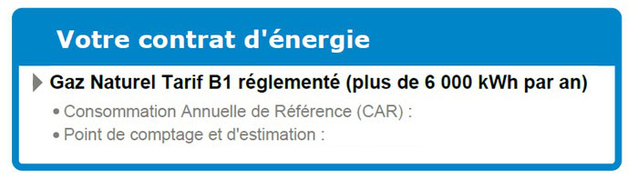 facture engie tarif réglementé gaz