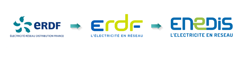 Le changement de nom et de logo d'Enedis (ex- ERDF)