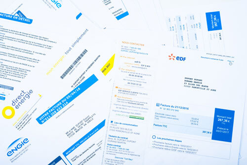 Factures d'énergie