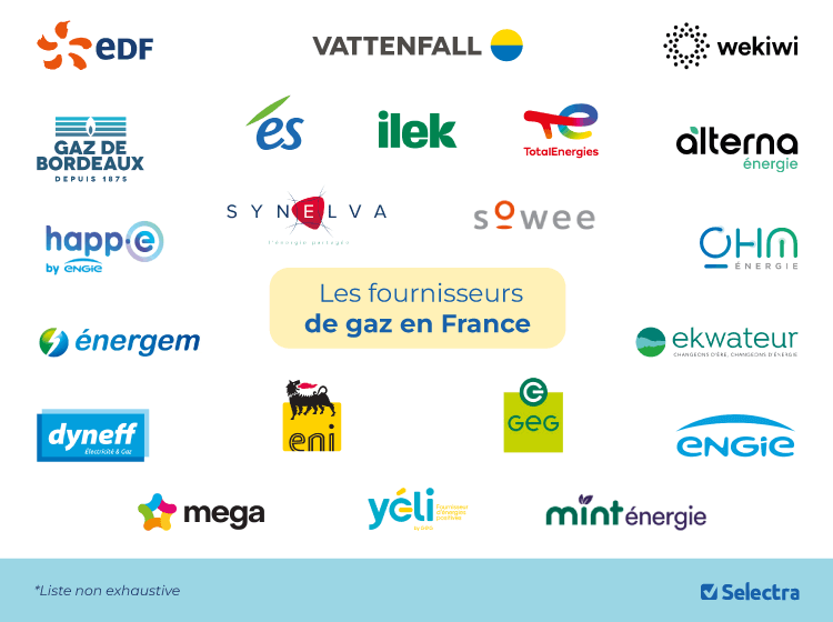 fournisseurs de gaz en france