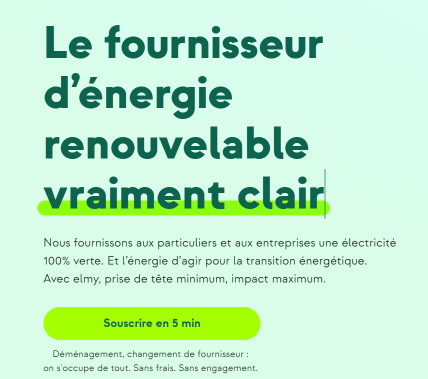 souscription Elmy en ligne
