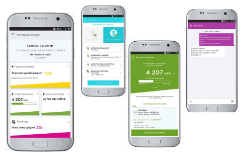 fonctionnalités application mobile direct énergie