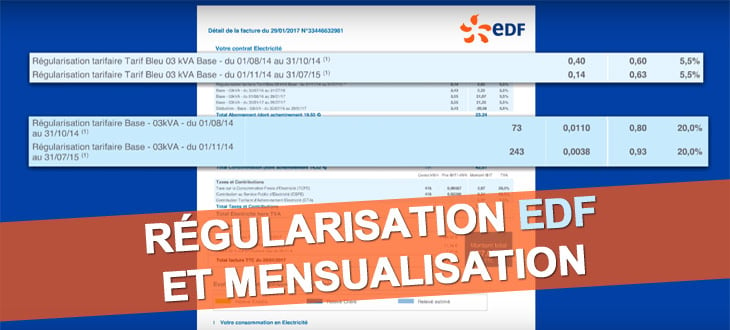 Régularisation EDF