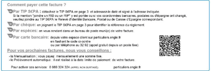 Engie facture paiement