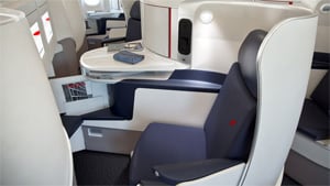 Classe Affaires d'un vol Air France long courrier (A380)