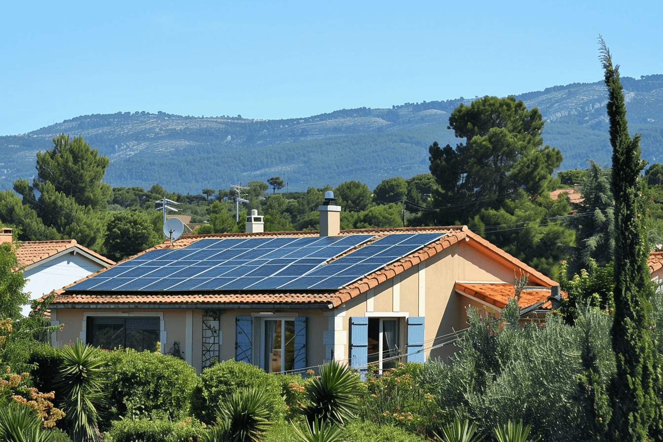 maison panneaux solaires