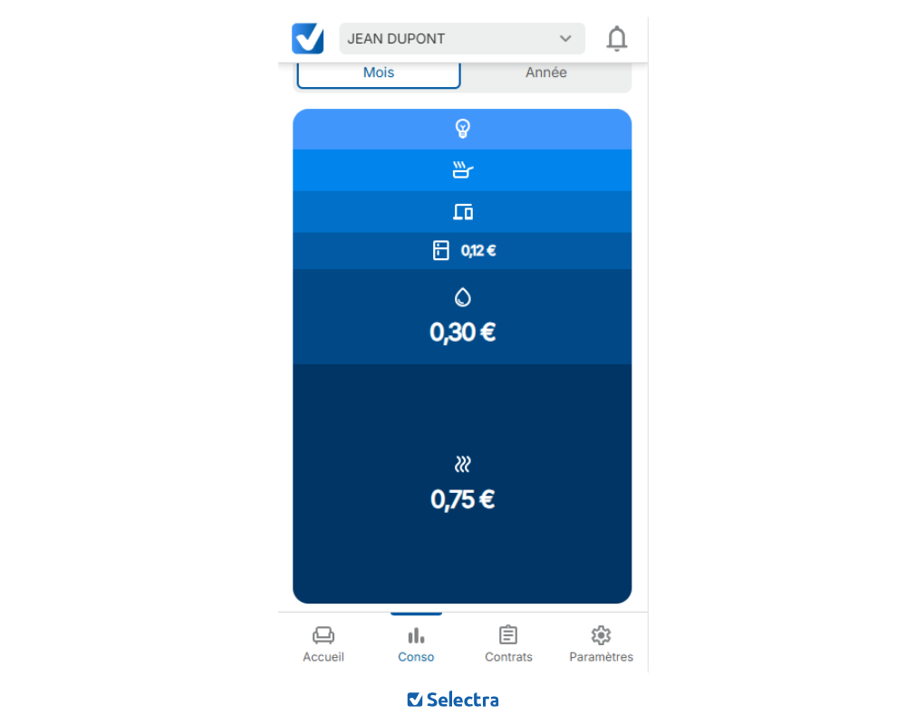 myselectra appareils energivores