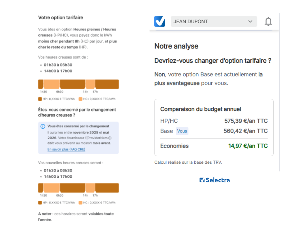 myselectra heures creuses
