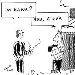 Que veut dire kVA en électricité