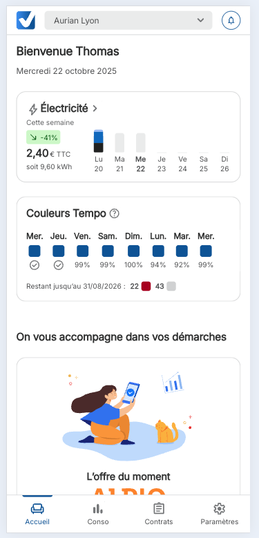 capture d'écran Selectra