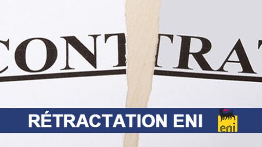 Retractation Eni