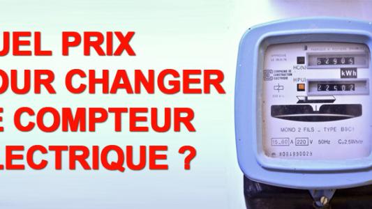 Prix pour changer compteur électrique
