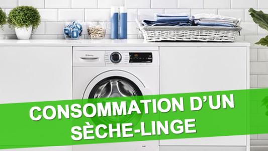 Consommation sèche linge