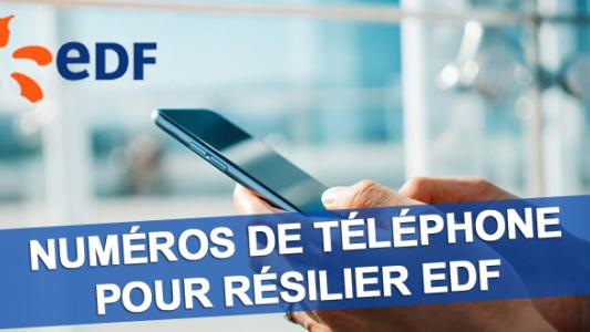 EDF resiliation telephone