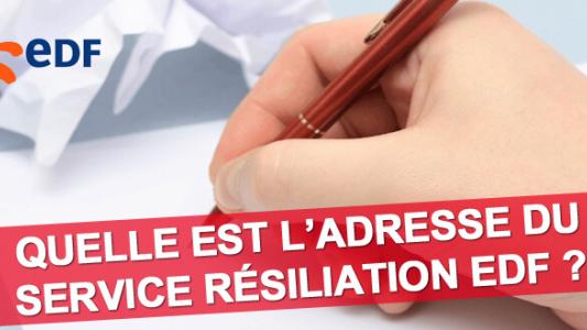 edf résiliation