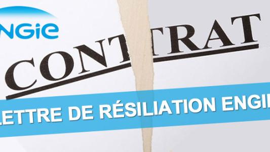 Lettre de résiliation Engie