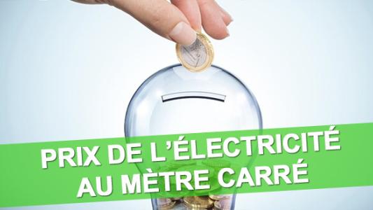 Prix électricité mètre carré m2